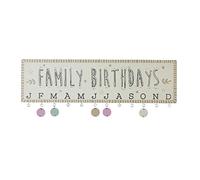 Love Life Hanging Plaque With Discs - Family Birthdays 61180