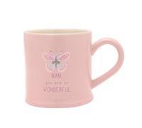 Love Life Sentiment Gift Embossed Mug - Nan in Light Pink Love Life Light Pink