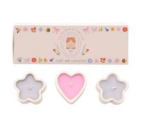 Love Life Sentiment Gift Set Of 3 Mini Candles - Home Love Life Multicolor