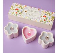 Love Life Sentiment Gift Set Of 3 Mini Candles - Special Love Life Multicolor