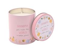 Love Life - Yellow Tin Candle - Grandma - Berry Scented