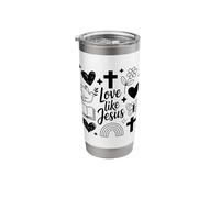 Love Like Jesus Bible Verse Handrawn Scripture Easter Stainless Steel Insulated Tumbler