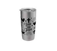 Love Like Jesus Bible Verse Handrawn Scripture Easter Stainless Steel Insulated Tumbler