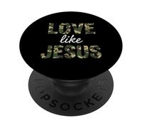 Love Like Jesus Camo Faith Christian Religious PopSockets Adhesive PopGrip