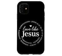 Love Like Jesus Christian Groovy Bible Verse Worship Church Case for iPhone 11