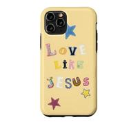 Love Like Jesus Cute Patchwork Quilt Butter Yellow Case for iPhone 11 Pro