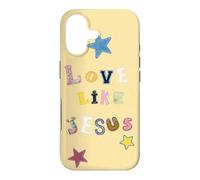 Love Like Jesus Cute Patchwork Quilt Butter Yellow Case for iPhone 17