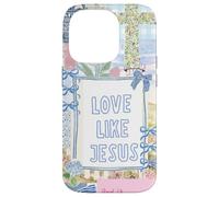 Love Like Jesus Patchwork Coquette Preppy Grandma Millennial Case for iPhone 14 Pro