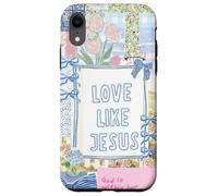Love Like Jesus Patchwork Coquette Preppy Grandma Millennial Case for iPhone XR