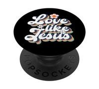 Love Like Jesus - Religious God Christian Words PopSockets Adhesive PopGrip