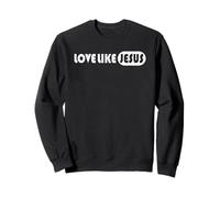 Love Like Jesus Retro Christian Sweatshirt
