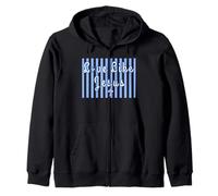 Love Like Jesus Stripes Scripture Religious Faith and Cross Zip Hoodie