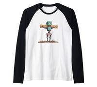 Love like Jesus with this Believer Robot Costume Raglan Baseball Tee