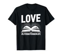 Love Literacy Coach Life, Reading Specialist Teacher T-Shirt