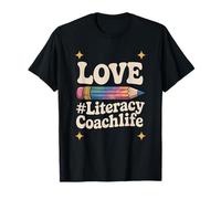 Love Literacy Coach Life, Reading Specialist Teaching T-Shirt
