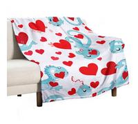 Love Little Dragon Blanket, Soft Flannel Fleece Blankets Quick-Dry, Lightweight Throw Blanket for Couch, Bed, Office & Travel, Ideal Gift for Family & Friends, 55"x70"