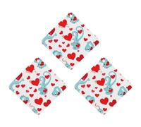 Love Little Dragon Car Air Freshener, 3 Pcs Rhombus Hanging Air Freshener Cards, Long Lasting Fragrance Scented Cards for Car, Home, Office Gray-style