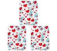 Love Little Dragon Car Air Freshener, 3 Pcs Square Hanging Air Freshener Cards, Long Lasting Fragrance Scented Cards for Car, Home, Office White-style