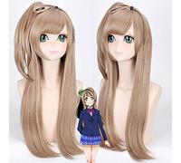 Love Live! Kotori Minami Cosplay Wig for Women 70cm Long Straight Fashion Heat Resistant Synthetic Female Fake Hair Wigs Brown