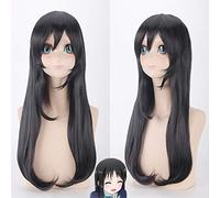 Love Live Nico Yazawa Cosplay Wig Long Straight Black Synthetic Hair Lovelive Halloween Party Costume Wigs for Women