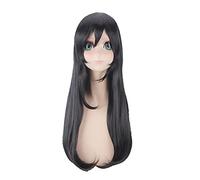 Love Live Nico Yazawa Long Straight Black Cosplay Wig With Bangs Lovelive Costume Synthetic Hair Wigs For Women