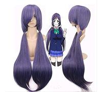 Love Live! Nozomi Tojo Purple Long Cosplay Wig + Wig Cap