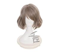 Love Live Sunshine Aqours mix blonde grey Short Wavy Cosplay Wig Synthetic Hair Halloween Costume Party Play Wigs For Women