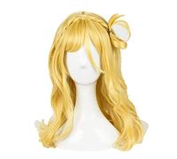 Love Live! Sunshine! Mari Ohara Cosplay Wigs Long Blonde Mixed Heat Resistant Cosplay Costume Wig + Wig Cap