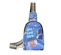 Love Lives Here Animal Bear Rabbit body fanny pack lightweight travel bag for men for day pack, Love Lives Here Animal Bear Rabbit, 1 Size