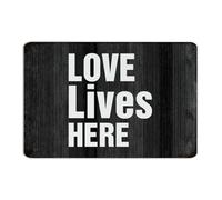 Love Lives Here Metal Signs Outdoor 8x12 Inch Custom Lounge Gate Backyard Wall Decor Garage Signs Wall Art Plaques for Front Door
