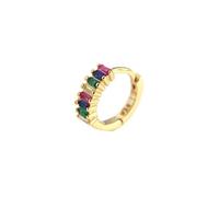Love Local Dusk Helix Hoop 1cm - 18 Karat Gold Plating, 925 Sterling Silver