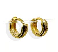 Love Local Mia Bold Hoops 9mm - Rhodium Plating, 925 Sterling Silver