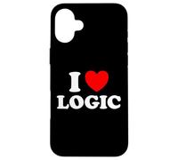 Love Logic Funny Smart Data Think Math Make Sense Coder Fan Case for iPhone 16 Plus