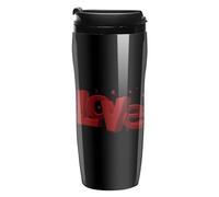 Love Logo Coffee Cup Travel Mug with Leakproof Lid Double Wall Tumbler Water Bottle 350ml