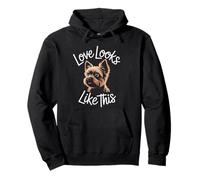 Love Looks Like This Yorkshire Terrier Dog Men Women Kids Pullover Hoodie