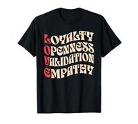 Love Loyalty Openness Validation Empathy Groovy Vintage 70s T-Shirt