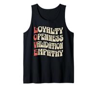 Love Loyalty Openness Validation Empathy Groovy Vintage 70s Tank Top