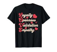Love Loyalty Openness Validation Empathy Hearts Retro T-Shirt