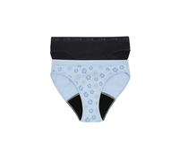 LOVE LUNA Girls 2 Pair Pack Period Bikini Briefs Flowaiian 13-14 years