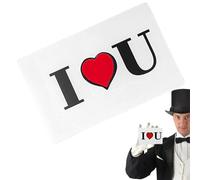 Love Magic Card - Magic Gimmicks Magician Props | Flick Finger Heart Appearing Card For Valentine's Day Close-Up Magics | Fast Acting Visual Illusion For Romantic Surprise And Mentalism