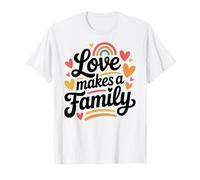 Love Makes A Family Adoption Day Gotcha Day Adopted T-Shirt
