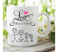 Love Makes A Family Mug Life's Greatest Blessing Work Office Cup Gift WSDMUG438