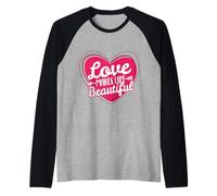 Love Makes Life Beautiful Raglan Baseball Tee