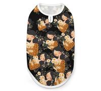 Love Mama Daisy Flower Leopard Funny Dog Vest Shirt Soft Comfortable Tank Top Cute Clothes for Cat Puppy