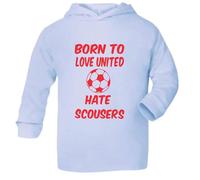 Love Man Utd Hate Scousers Age 3-6 Months Blue