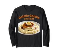 Love Mashed Potatoe Retro Thanksgiving Family Dinner Fun Long Sleeve T-Shirt