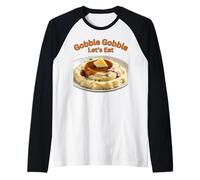 Love Mashed Potatoe Retro Thanksgiving Family Dinner Fun Raglan Baseball Tee