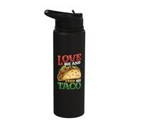 Love Me and Feed Me Taco 5 De Mayo Stainless Steel Insulated Water Bottle