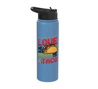 Love Me and Feed Me Taco 5 De Mayo Stainless Steel Insulated Water Bottle