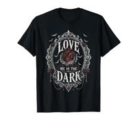 Love Me in The Dark Anatomical Heart Bats Gothic T-Shirt